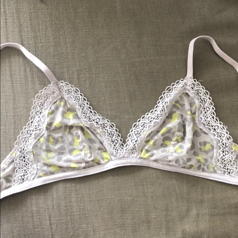 Calvin Klein leopard bralette Small